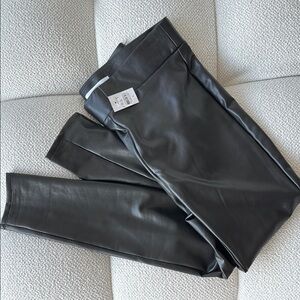 NWT LOFT Small Black Faux Leather Leggings